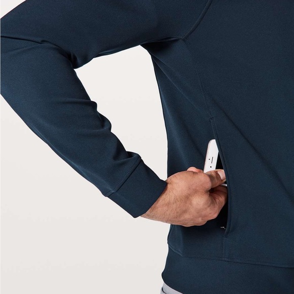 lululemon athletica Men's Navy Zip-Up Jacket - Picture 4 of 5